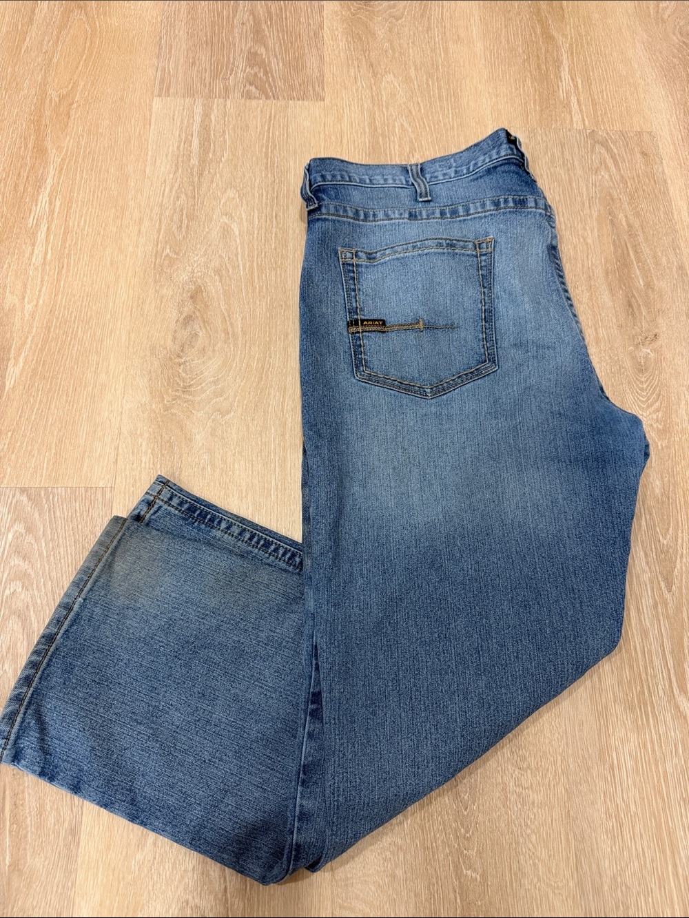 Ariat Men's M5 Straight Leg Relaxed Fit Blue Jeans